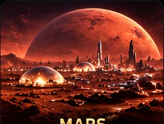 Futuristic Mars city