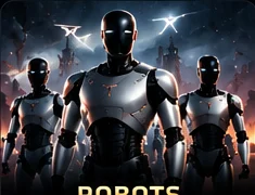 Futuristic humanoid robots