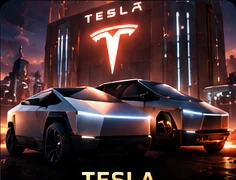 Futuristic electric truck on Mars